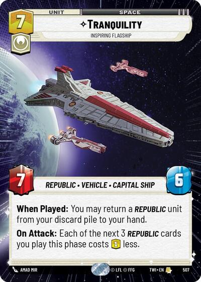 Tranquility, Inspiring Flagship - Hyperspace (Twilight of the Republic)(TWI-507/519)(R)