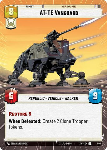 AT-TE Vanguard - Hyperspace - Foil (Twilight of the Republic)(TWI-508/519)(U)