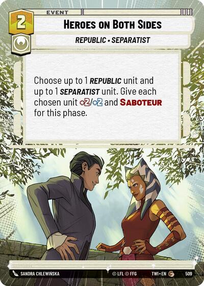 Heroes on Both Sides - Hyperspace - Foil (Twilight of the Republic)(TWI-509/519)(C)