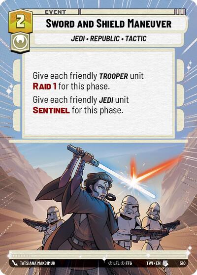 Sword and Shield Maneuver - Hyperspace - Foil (Twilight of the Republic)(TWI-510/519)(U)