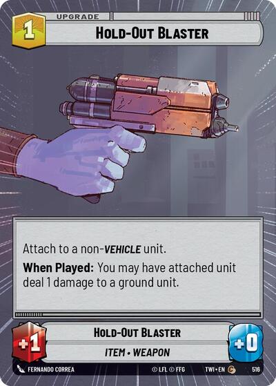 Hold-Out Blaster - Hyperspace - Foil (Twilight of the Republic)(TWI-516/519)(C)