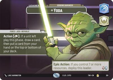 Yoda, Sensing Darkness (Showcase) - Foil (Twilight of the Republic)(TWI-261/519)(R)