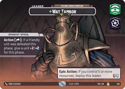 Wat Tambor, Techno Union Foreman (Showcase) - Foil (Twilight of the Republic)(TWI-263/519)(R)