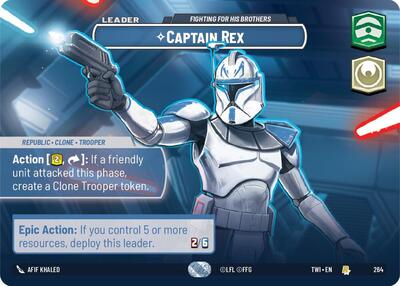 Captain Rex, Fighting For His Brothers (Showcase) - Foil (Twilight of the Republic)(TWI-264/519)(R)