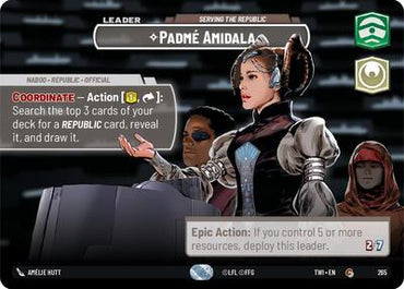 Padmé Amidala, Serving the Republic (Showcase) - Foil (Twilight of the Republic)(TWI-265/519)(C)