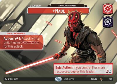 Maul, A Rival in Darkness (Showcase) - Foil (Twilight of the Republic)(TWI-266/519)(C)