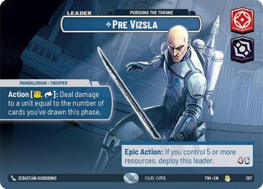 Pre Vizsla, Pursuing the Throne (Showcase) - Foil (Twilight of the Republic)(TWI-267/519)(R)