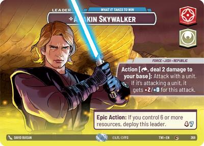 Anakin Skywalker, What it Takes to Win (Showcase) - Foil (Twilight of the Republic)(TWI-269/519)(C)