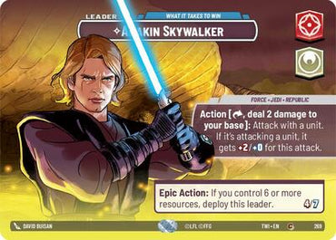 Anakin Skywalker, What it Takes to Win (Showcase) - Foil (Twilight of the Republic)(TWI-269/519)(C)