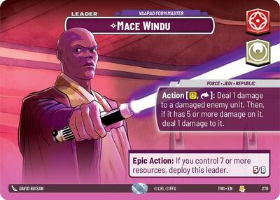 Mace Windu, Vaapad Form Master (Showcase) - Foil (Twilight of the Republic)(TWI-270/519)(R)