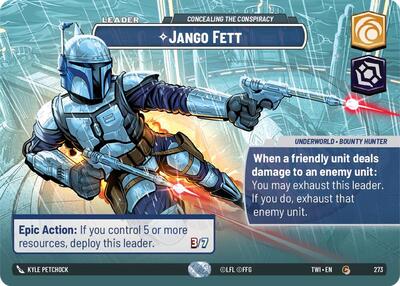 Jango Fett, Concealing the Conspiracy (Showcase) - Foil (Twilight of the Republic)(TWI-273/519)(C)