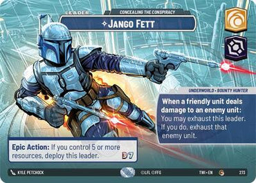 Jango Fett, Concealing the Conspiracy (Showcase) - Foil (Twilight of the Republic)(TWI-273/519)(C)