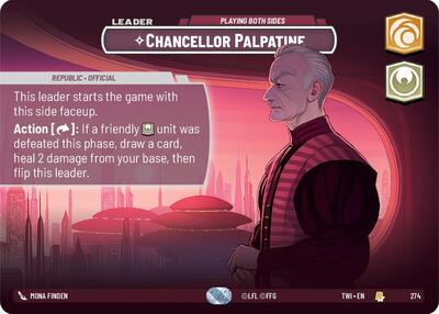 Chancellor Palpatine, Playing Both Sides (Showcase) - Foil (Twilight of the Republic)(TWI-274/519)(R)
