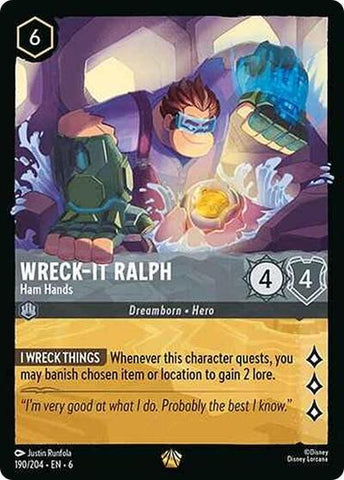 Wreck-It Ralph - Ham Hands (Azurite Sea)(6-190/204)(L)