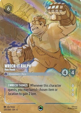 Wreck-It Ralph - Ham Hands (Enchanted) - Holofoil (Azurite Sea)(6-220/204)(E)