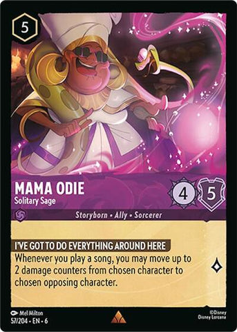 Mama Odie - Solitary Sage - Cold Foil (Azurite Sea)(6-057/204)(R)