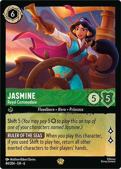 Jasmine - Royal Commodore - Cold Foil (Azurite Sea)(6-084/204)(L)