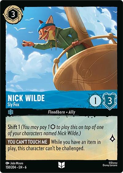 Nick Wilde - Sly Fox (Azurite Sea)(6-150/204)(U)