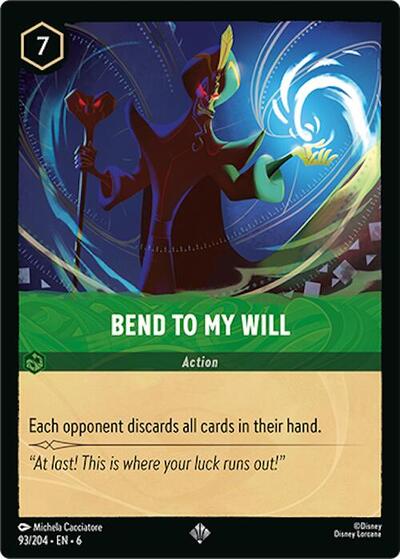 Bend to My Will - Cold Foil (Azurite Sea)(6-093/204)(SR)