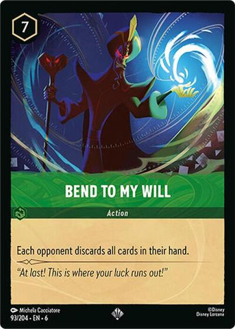 Bend to My Will - Cold Foil (Azurite Sea)(6-093/204)(SR)