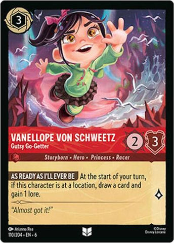Vanellope von Schweetz - Gutsy Go-Getter (Azurite Sea)(6-110/204)(U)