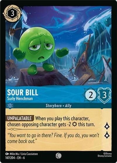 Sour Bill - Surly Henchman - Cold Foil (Azurite Sea)(6-147/204)(C)