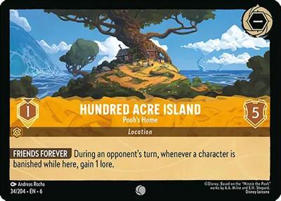 Hundred Acre Island - Pooh's Home (Azurite Sea)(6-034/204)(C)