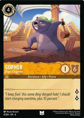 Gopher - Ship's Carpenter - Cold Foil (Azurite Sea)(6-004/204)(U)