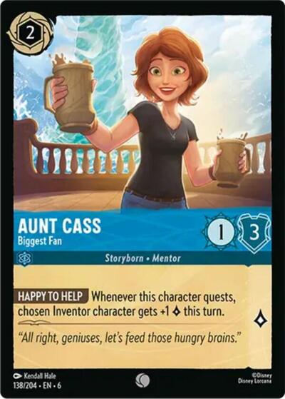 Aunt Cass - Biggest Fan (Azurite Sea)(6-138/204)(C)