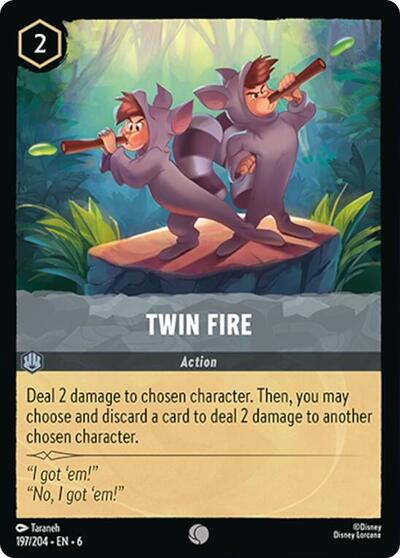 Twin Fire (Azurite Sea)(6-197/204)(C)