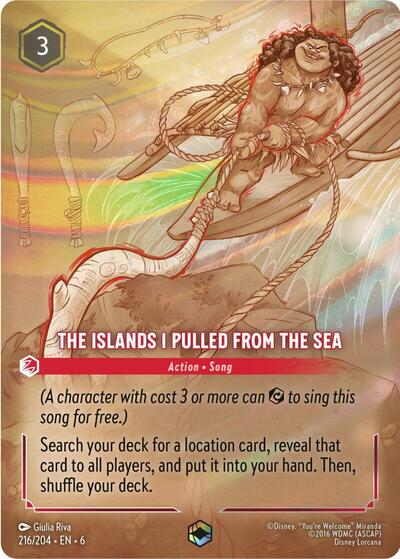 The Islands I Pulled From The Sea (Enchanted) - Holofoil (Azurite Sea)(6-216/204)(E)