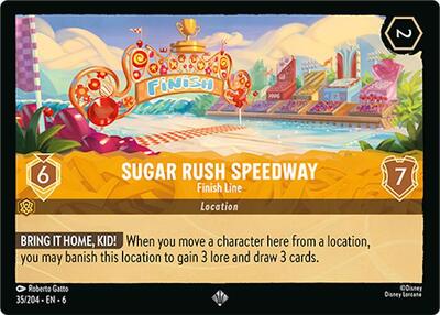 Sugar Rush Speedway - Finish Line - Cold Foil (Azurite Sea)(6-035/204)(SR)