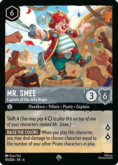 Mr. Smee - Captain of the Jolly Roger (Azurite Sea)(6-176/204)(SR)