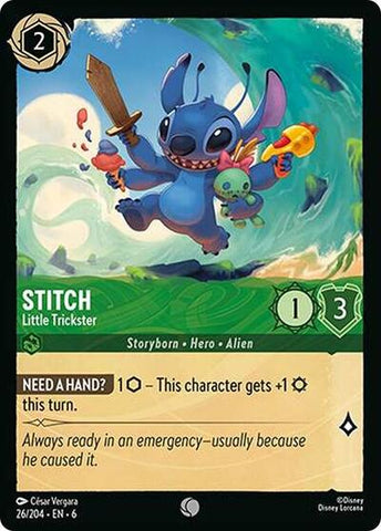 Stitch - Little Trickster - Cold Foil (Azurite Sea)(6-026/204)(C)