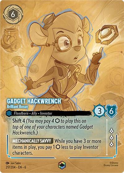 Gadget Hackwrench - Brilliant Bosun (Enchanted) - Holofoil (Azurite Sea)(6-217/204)(E)