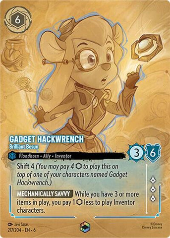 Gadget Hackwrench - Brilliant Bosun (Enchanted) - Holofoil (Azurite Sea)(6-217/204)(E)