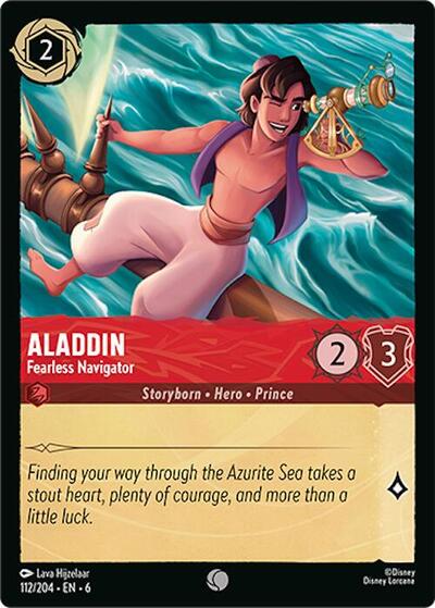 Aladdin - Fearless Navigator (Azurite Sea)(6-112/204)(C)