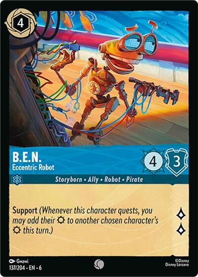 B.E.N. - Eccentric Robot - Cold Foil (Azurite Sea)(6-137/204)(C)