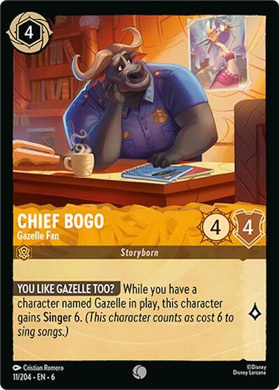 Chief Bogo - Gazelle Fan (Azurite Sea)(6-011/204)(C)
