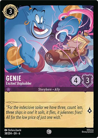 Genie - Excited Shipbuilder - Cold Foil (Azurite Sea)(6-038/204)(C)