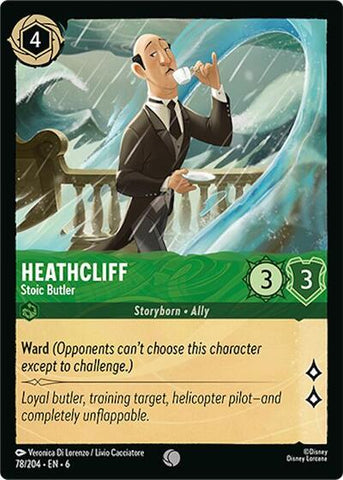 Heathcliff - Stoic Butler - Cold Foil (Azurite Sea)(6-078/204)(C)