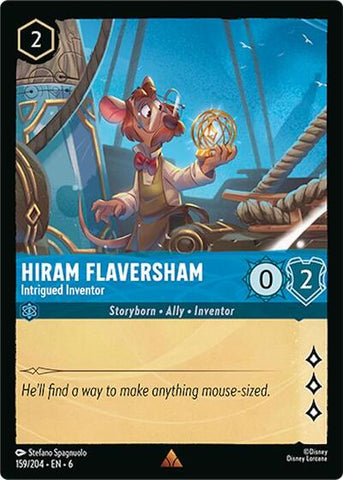 Hiram Flaversham - Intrigued Inventor - Cold Foil (Azurite Sea)(6-159/204)(R)
