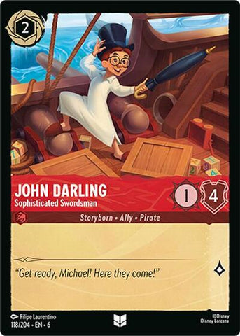 John Darling - Sophisticated Swordsman - Cold Foil (Azurite Sea)(6-118/204)(U)