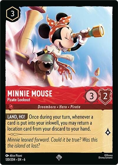 Minnie Mouse - Pirate Lookout (Azurite Sea)(6-120/204)(SR)