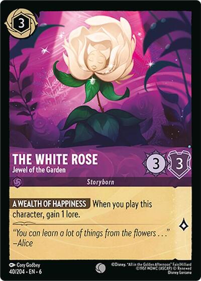The White Rose - Jewel of the Garden (Azurite Sea)(6-040/204)(C)