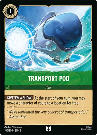 Transport Pod - Cold Foil (Azurite Sea)(6-100/204)(U)