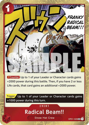 Radical Beam!! (Jolly Roger Foil) - Foil (Premium Booster -The Best- [PRB-01])(OP01-029)(UC)