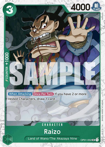 Raizo (Jolly Roger Foil) - Foil (Premium Booster -The Best- [PRB-01])(OP01-052)(UC)
