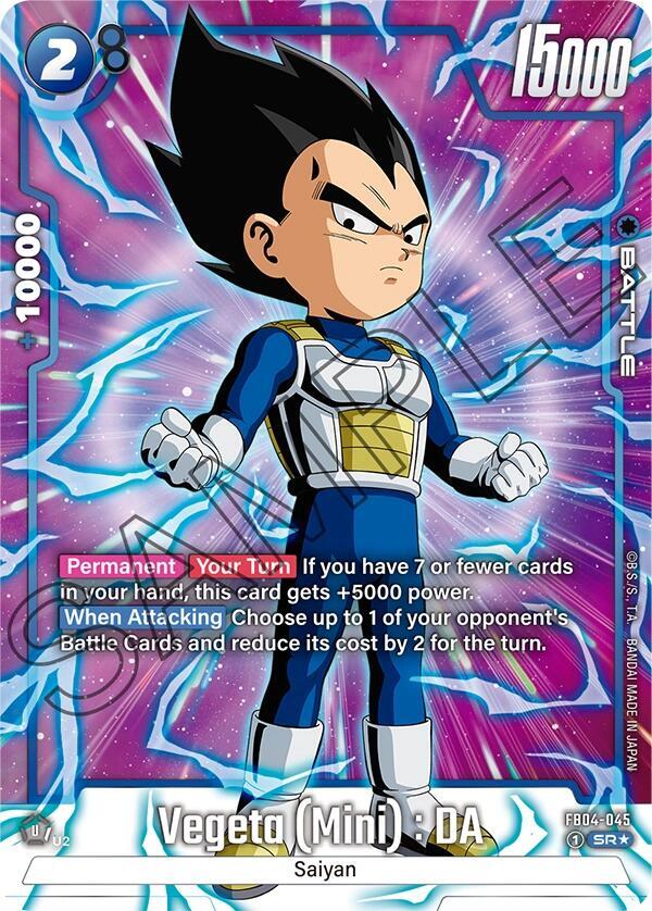 Vegeta (Mini) : DA [Alternate Art] [Foil] (FB04-045)(SR)