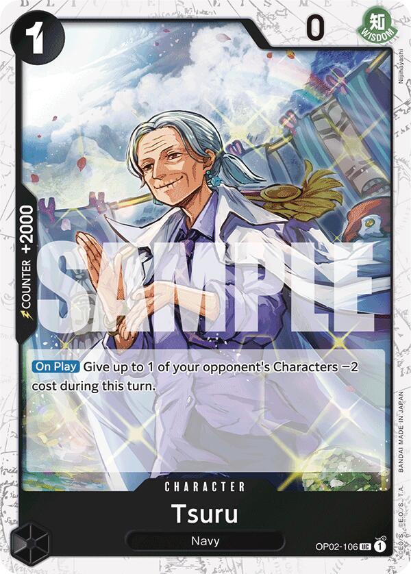 Tsuru (Jolly Roger Foil) - Foil (Premium Booster -The Best- [PRB-01])(OP02-106)(UC)